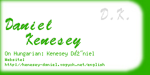 daniel kenesey business card